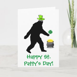 Cartão Bigfoot Happy St. Patty's Day