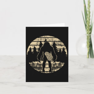 Cartão Bigfoot Morel Mushroom Forjando Mycologia Shroom H