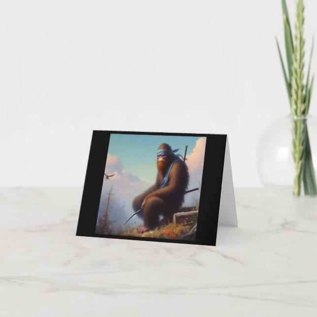 Cartão Bigfoot Ninja (Frente)