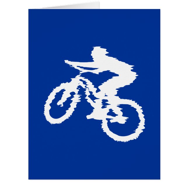 Cartão Bike Blue and White Mountain (Frente)