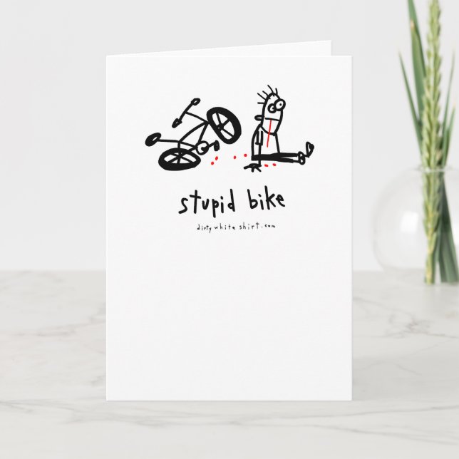 Cartão Bike Estúpida (Frente)