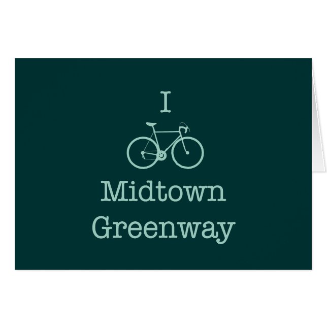 Cartão Bike Midtown Greenway (Frente Horizontal)