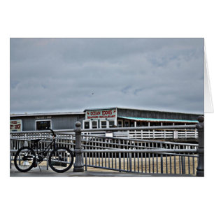 Cartão Bike On The Boardwalk de Shirley Taylor
