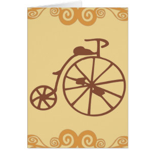 Cartão Bike Retro