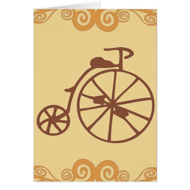 Cartão Bike Retro (Frente)