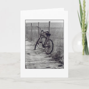 Cartão 'Bike with Fence' Blank Greeting Card