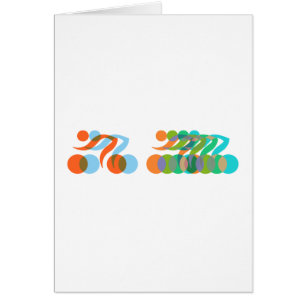 Cartão Bikers, ciclistas, freaks