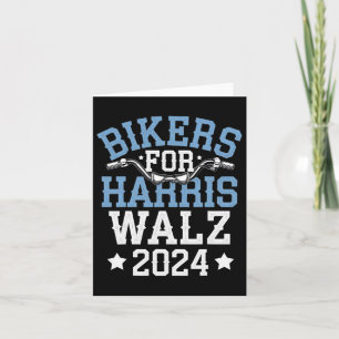 Cartão Bikers For Harris Wheimer 2024 Harris Waltz 2024 E