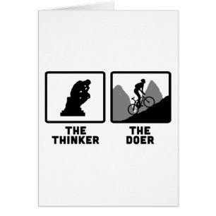 Cartão Biking da montanha