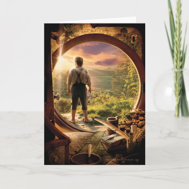 Cartão BILBO BAGGINS™ suportam na colagem do condado (Frente)