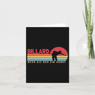 Cartão Bilhares Mais Que Um Hob