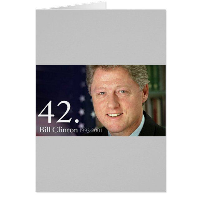 Cartão Bill Clinton (Frente)