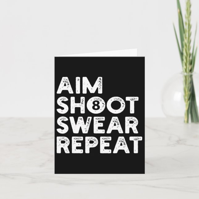 Cartão Billard Billiards - Piscina Snooker (Frente)