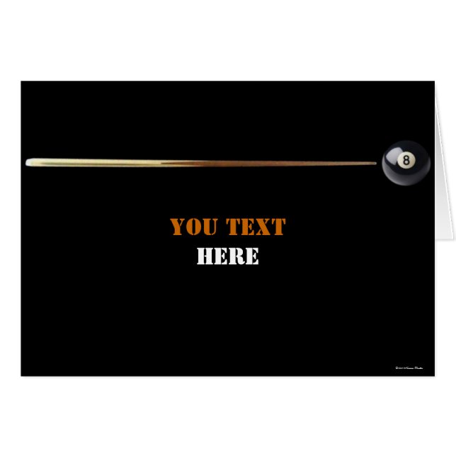 Cartão Billiard (Frente Horizontal)
