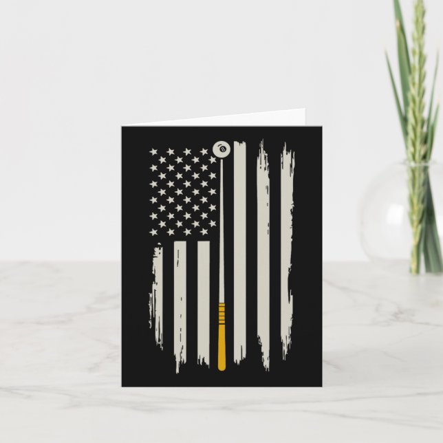 Cartão Billiard Piscina Player Billiards Mesa Eua América (Frente)