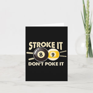 Cartão Billiard Piscina Snooker Player Engraçado Não