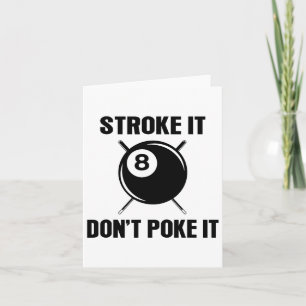 Cartão Billiard Piscina Snooker Player Engraçado Não