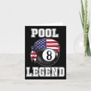 Cartão Billiard Team 8 Ll Jogador De Jogo De Piscina Pres