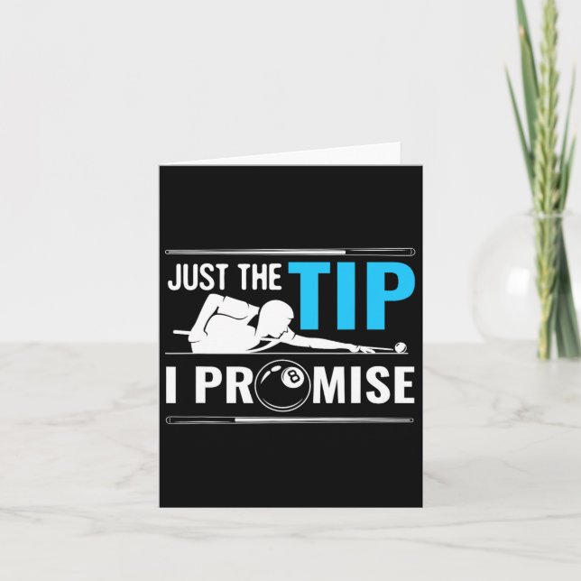 Cartão Billiards Cue Game Piscina Billiard Player Gift (Frente)