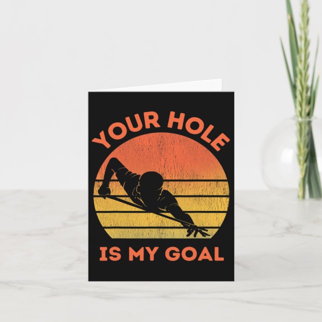 Cartão Billiers Amam Jogadores de Piscina Engraçados (Frente)