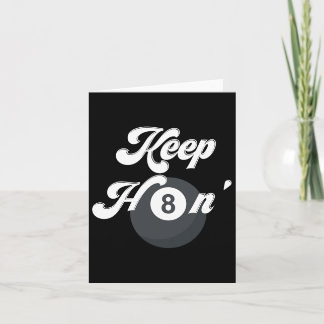 Cartão Billiers Engraçados Continuam Odiando Jogador De P (Frente)