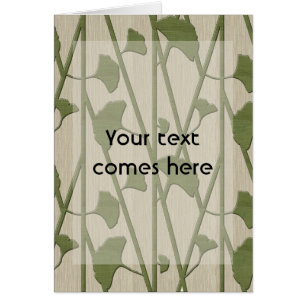 Cartão biloba de ginkgo