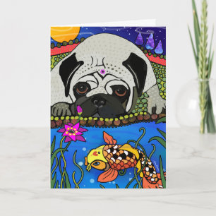 Cartão BINDI PUG - greeting cards