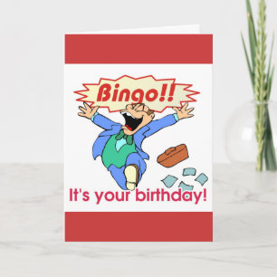 Cartão Bingo birthday card