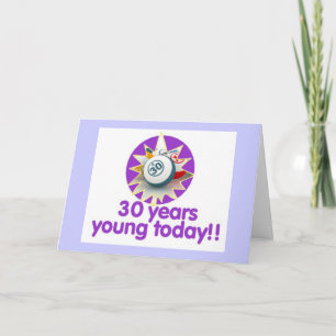 Cartão Bingo cards - 30th birthday
