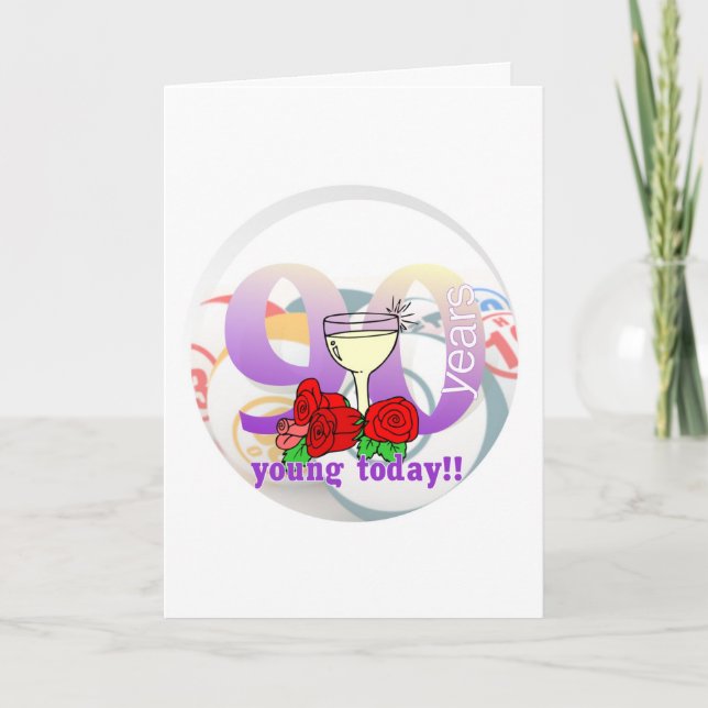 Cartão Bingo cards - 90th birthday (Frente)