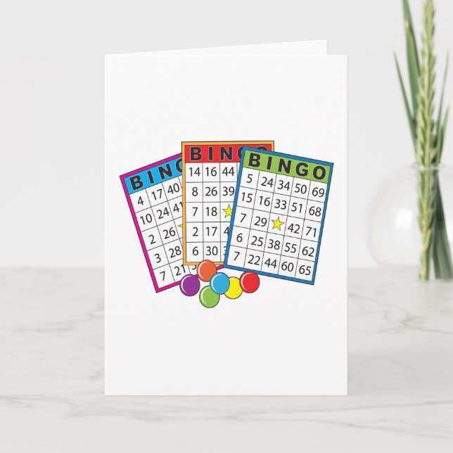 Cartão Bingo Cards Greeting Cards (Frente)