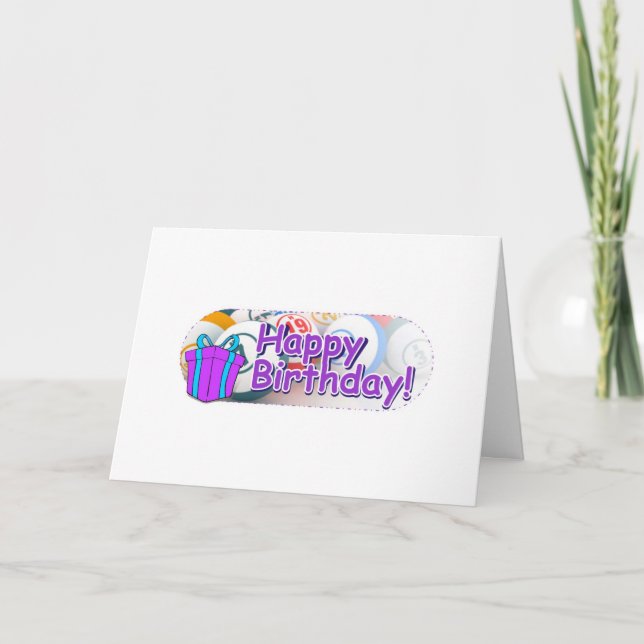 Cartão Bingo cards - happy birthday (Frente)