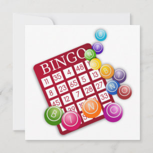 Cartão BINGO com BINGO Balls