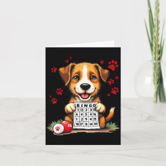 Cartão Bingo e Cachorro Engraçado Presente de Amor Bingo