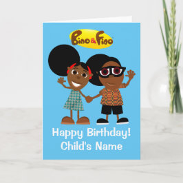 Cartão Bino and Fino Birthday Card Customisable
