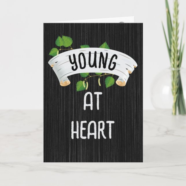 Cartão Birch Banner e Ivy Birthday Humor (Frente)