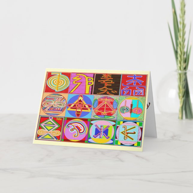 Cartão Birch Country Happy Birthday -  Reiki Healing (Frente)