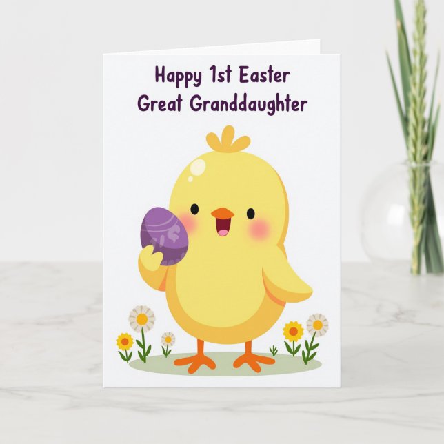 Cartão Bird And Egg Pattern Easter Card (Frente)