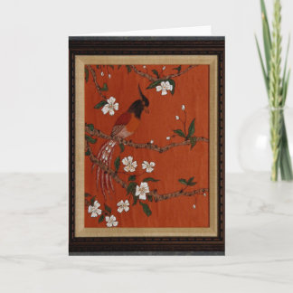 Cartão Bird on Ricepaper