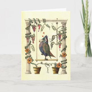 Cartão Bird on Swing Greeting Cards