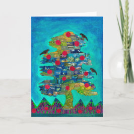 Cartão Bird Tree Greeting Card