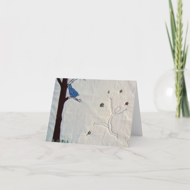 Cartão Bird Watching blank notecard (Frente)