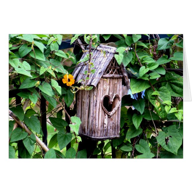 Cartão Birdhouse (Frente Horizontal)