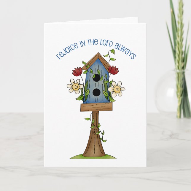 Cartão Birdhouse Love Country Prim Collection Note Cards (Frente)