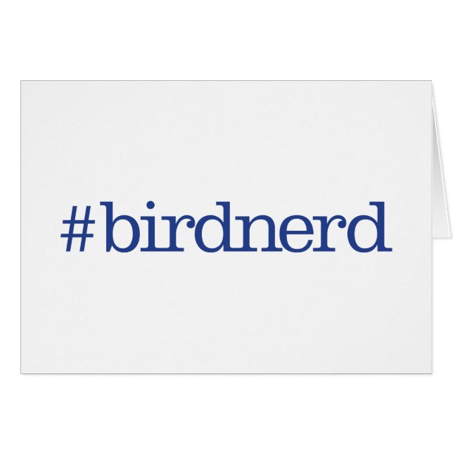 Cartão #birdnerd (Frente Horizontal)