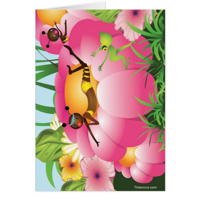 Cartão Birds & Bees (Frente)