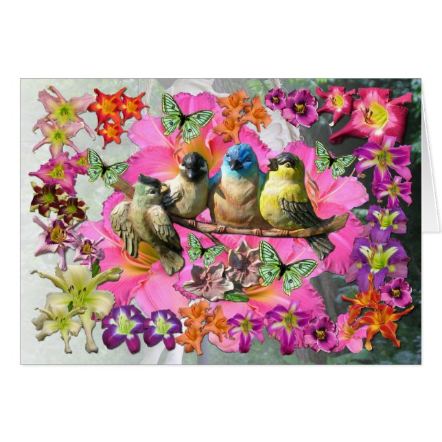 Cartão Birds of a Feather (Frente Horizontal)