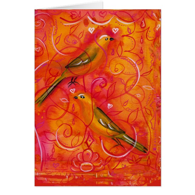 Cartão Birdsong (Frente)