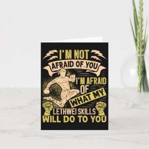 Cartão Birmanês Boxer Lethwei Instrutor Treinando Myanmar