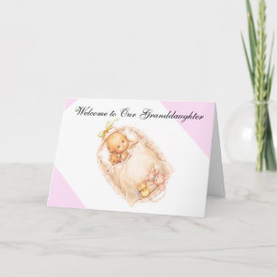 CARTÃO BIRTH OF GRANDDAUGHTER GREETING CARD